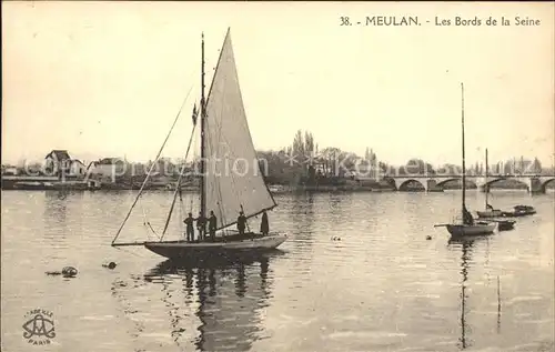 Meulan Les Bords de la Seine Pont Voilier / Meulan /Arrond. de Mantes-la-Jolie