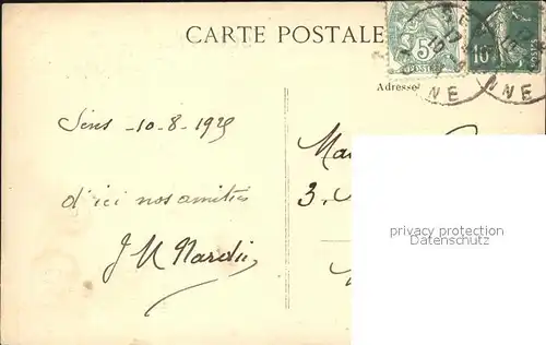 Auxerre Souvenir de l'Yonne Vigne Stempel auf AK / Auxerre /Arrond. d Auxerre