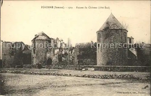 Peronne Somme Ruines du Chateau / Peronne /Arrond. de Peronne