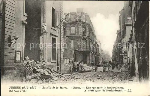 Reims Champagne Ardenne Bataille de la Marne Grande Guerre Truemmer 1. Weltkrieg / Reims /Arrond. de Reims