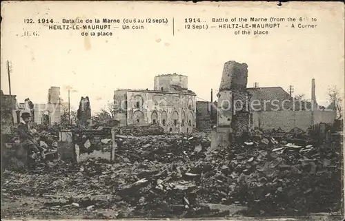 Heiltz-le-Maurupt Bataille de la Marne Grande Guerre Truemmer 1. Weltkrieg / Heiltz-le-Maurupt /Arrond. de Vitry-le-Francois