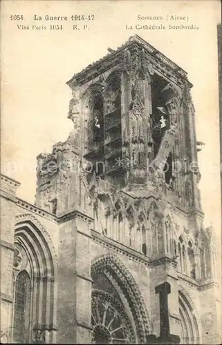 Soissons Aisne Cathedrale bombardee Ruines Grande Guerre Truemmer 1. Weltkrieg / Soissons /Arrond. de Soissons