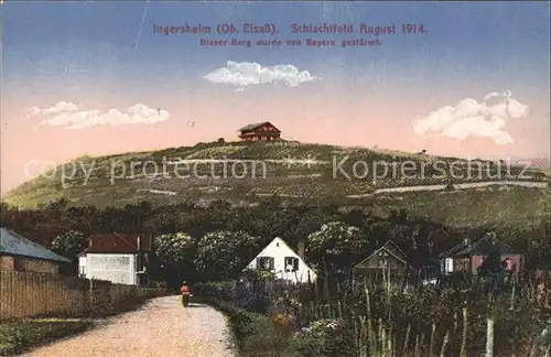 Ingersheim Haut-Rhin Schlachtfeld August 1914 Weltkrieg / Ingersheim /Arrond. de Ribeauville