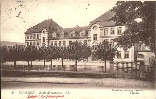 Saverne Bas Rhin Alsace Ecole de Garcons / Saverne /Arrond. de Saverne