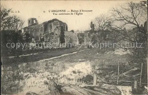 Avocourt Ruines Grande Guerre Truemmer 1. Weltkrieg / Avocourt /Arrond. de Verdun