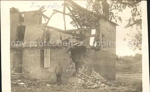 Binarville Zerstoertes Haus Truemmer 1. Weltkrieg Grande Guerre / Binarville /Arrond. de Sainte-Menehould