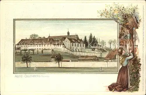 Oelenberg Elsass Abtei Kloster Wegekreuz / Reiningue /Arrond. de Mulhouse