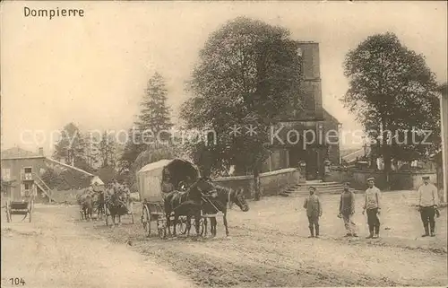 Dompierre-aux-Bois Teilansicht Pferde Planwagen / Dompierre-aux-Bois /Arrond. de Commercy