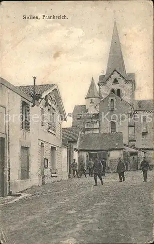 Selles Marne Kirche von Zensur genehmigt / Selles /Arrond. de Reims