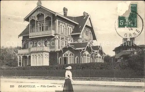 Deauville Villa Camelia Stempel auf AK / Deauville /Arrond. de Lisieux