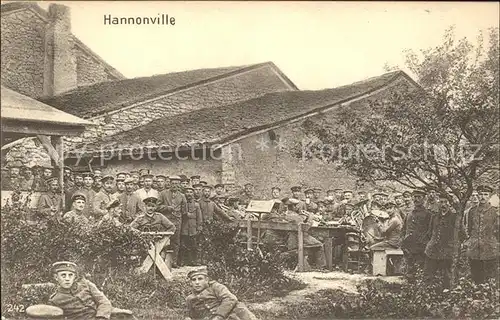 Hannonville-sous-les-Cotes Soldatenkompanie Gruppenfoto / Hannonville-sous-les-Cotes /Arrond. de Verdun