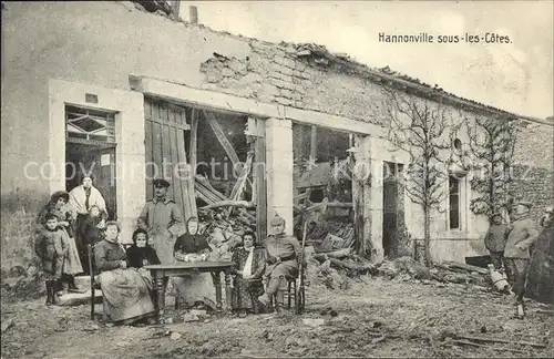 Hannonville-sous-les-Cotes Ruines Grande Guerre Truemmer 1. Weltkrieg Nr. 196 / Hannonville-sous-les-Cotes /Arrond. de Verdun