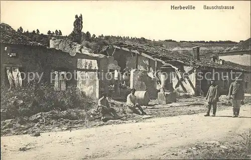 Herbeville Bauschstrasse Truemmer 1. Weltkrieg Ruines Grande Guerre Nr. 142 / Herbeville /Arrond. de Mantes-la-Jolie