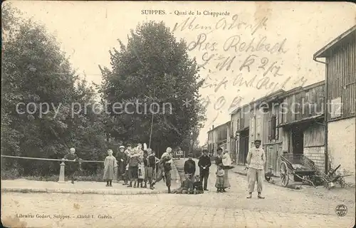 Suippes Quai de la Chepparde Familienfoto / Suippes /Arrond. de Chalons-en-Champagne