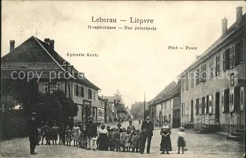 Leberau Hauptstrasse Rue principale Gruppenbild / Liepvre /Arrond. de Ribeauville
