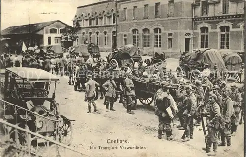 Conflans-en-Jarnisy Transport Verwundeter Soldaten Militaer 1. Weltkrieg / Conflans-en-Jarnisy /Arrond. de Briey