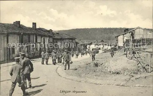 Lancon Ardennes Soldaten Militaer 1. Weltkrieg Nr. 535 / Lancon /Arrond. de Vouziers