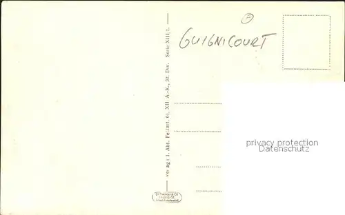 Guignicourt Strassenpartie / Guignicourt /Arrond. de Laon