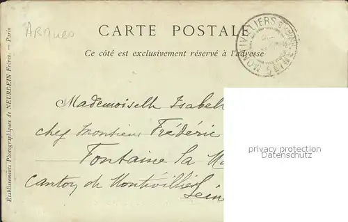 Arques-la-Bataille Le Manoir d'Archelles Stempel auf AK / Arques-la-Bataille /Arrond. de Dieppe