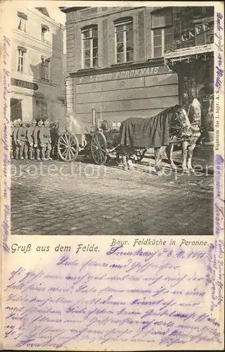 Peronne Somme Bayrische Feldkueche 1. Weltkrieg / Peronne /Arrond. de Peronne