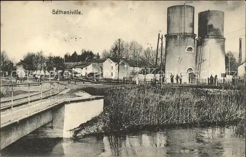 Betheniville Teilansicht Bruecke Silos / Betheniville /Arrond. de Reims