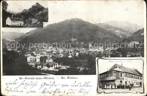 St Kreuz Hotel zum gruenen Baum / Sainte-Croix-aux-Mines /Arrond. de Ribeauville