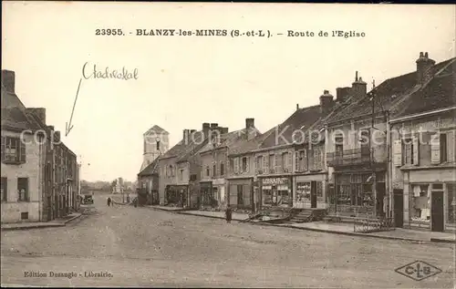 Blanzy les Mines Saone et Loire Route de l'Eglise / Blanzy /Arrond. d Autun