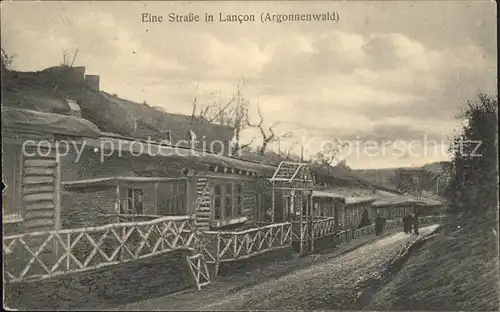 Lancon Ardennes Strasse Argonnenwald / Lancon /Arrond. de Vouziers