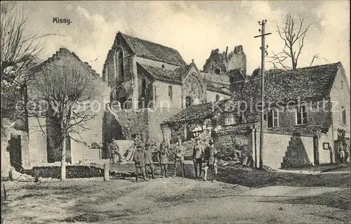Missy-sur-Aisne Soldaten Ruine  / Missy-sur-Aisne /Arrond. de Soissons