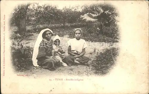 Tunis Famille indigene / Tunis /