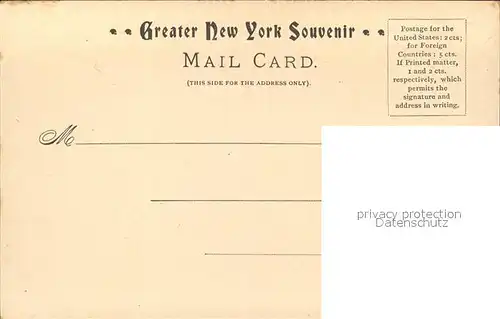 New York City Post Office Litho / New York /