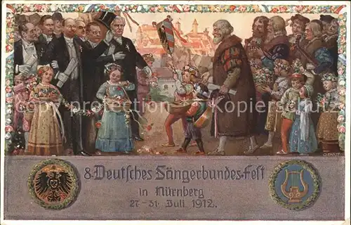 Nuernberg 8. Deutsches Saengerbundesfest  / Nuernberg /Nuernberg Stadtkreis