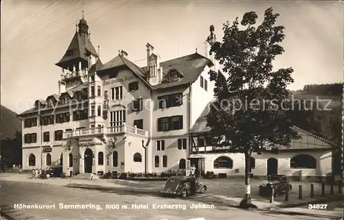 Semmering Niederoesterreich Hotel Erzherzog fJohann / Semmering /Niederoesterreich-Sued