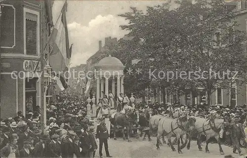 Esch-Sur-Alzette Historisch-Allegorischer Festung Schlusswagen und Apotheose / Esch-Sur-Alzette /