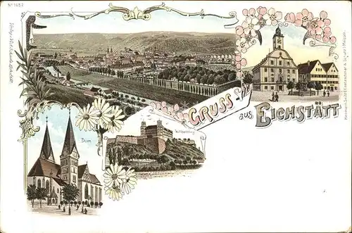 Eichstaett Oberbayern Litho Dom Willibaldsburg / Eichstaett /Eichstaett LKR