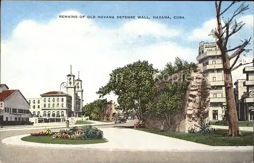 Havana Habana Remains of Old Havana Defense Wall / Havana /