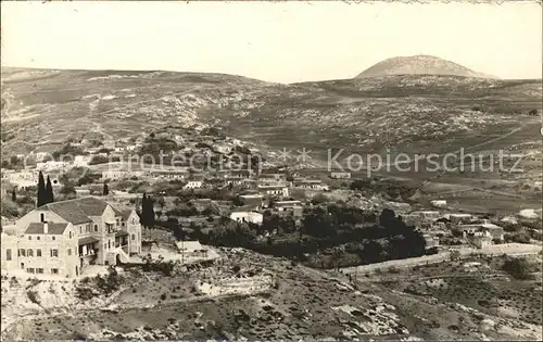 Nazareth Israel Panorama mit Mount Tabor / Nazareth Illit /