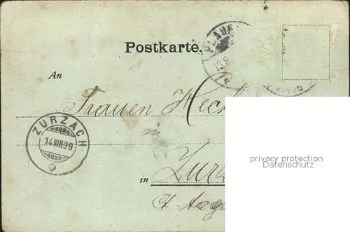 Plauen Vogtland Bahnhofstrasse im Mondschein / Plauen /Vogtlandkreis LKR