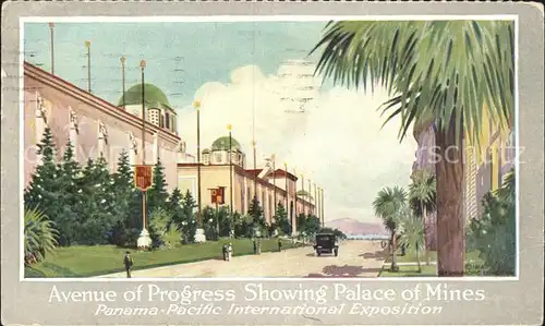 Panama City Panama Avenue of Progress Palace of Mines Pacific International Exposition / Panama City /