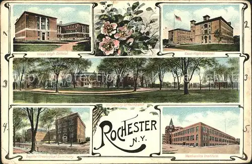Rochester New York High School University Baptist Theological Seminary Mechanics Institute / Rochester /