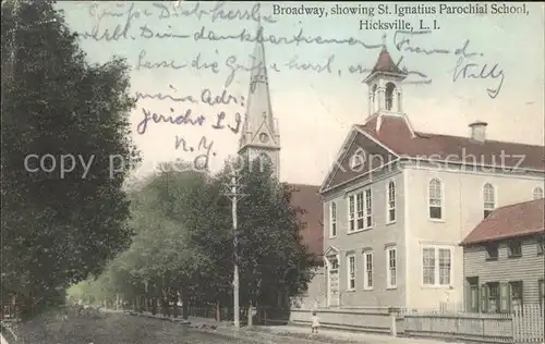 Hicksville New York Broadway St Ignatius Parochial School / Hicksville /