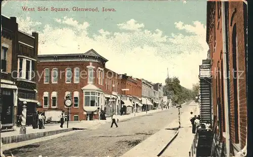 Glenwood Iowa West Side Square / Glenwood /