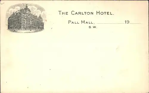 Pall Mall Carlton Hotel / Pall Mall /