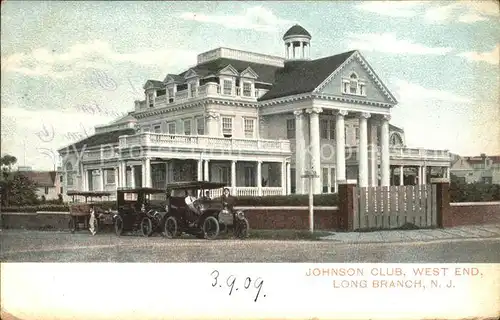 Long Branch New Jersey Johnson Club West End Automobile / Long Branch /