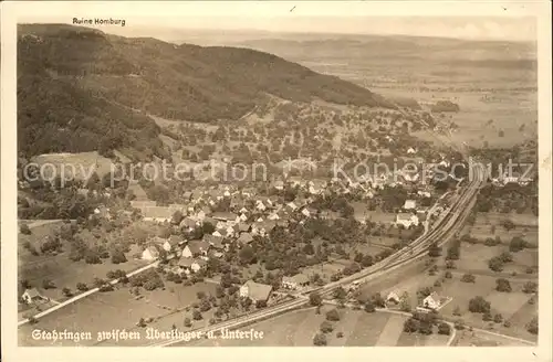 Stahringen Fliegeraufnahme Ruine Homburg / Radolfzell am Bodensee /Konstanz LKR