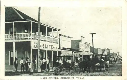 Skidmore Texas Main Street Pferdedroschke / Skidmore /