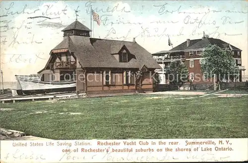 Rochester New York Yacht Club in the rear Summerville / Rochester /