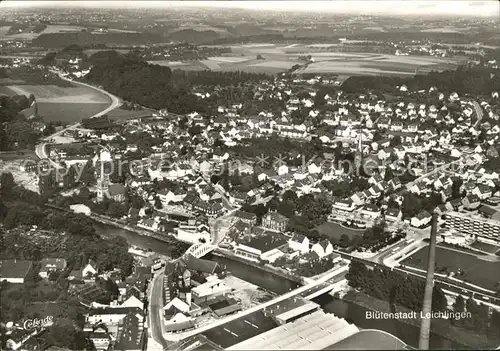 Leichlingen Rheinland Fliegeraufnahme Bluetenstadt / Leichlingen (Rheinland) /Rheinisch-Bergischer Kreis LKR