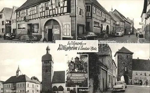 Billigheim-Ingenheim Hauptstrasse Obertor Metzgerei Restaurant Fritz Hauck / Billigheim-Ingenheim /Suedliche Weinstrasse LKR