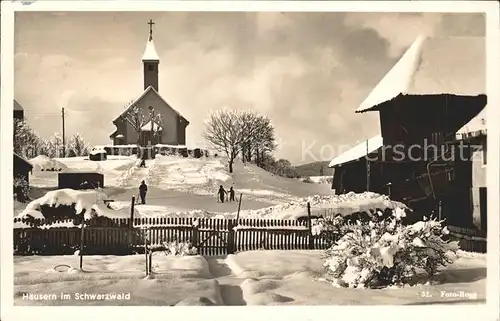 Haeusern Schwarzwald Kirche Ski / Haeusern /Waldshut LKR